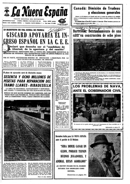 Portada Viernes 10 de  de 1974