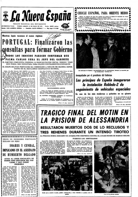 Portada Sábado 11 de  de 1974