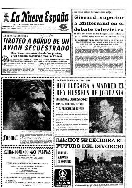 Portada Domingo 12 de  de 1974