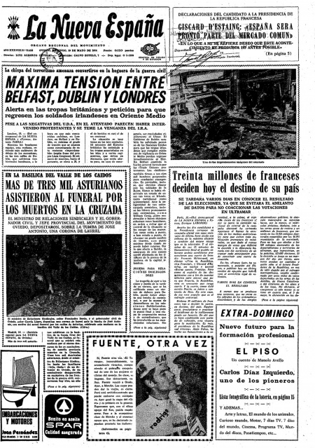Portada Domingo 19 de  de 1974