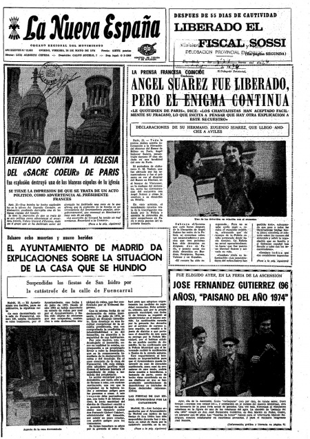 Portada Viernes 24 de  de 1974
