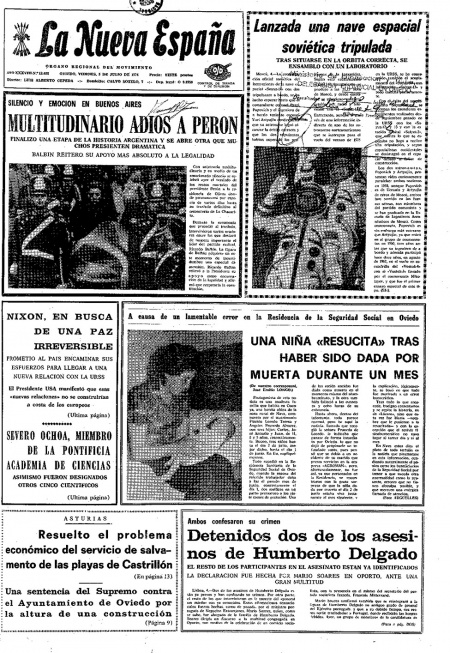 Portada Viernes 5 de  de 1974