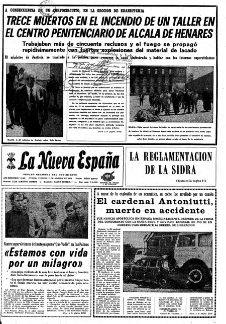 Portada Viernes 2 de  de 1974