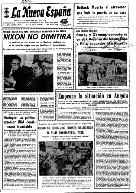 Portada Miércoles 7 de  de 1974
