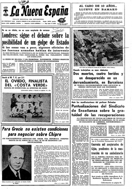 Portada Viernes 23 de  de 1974