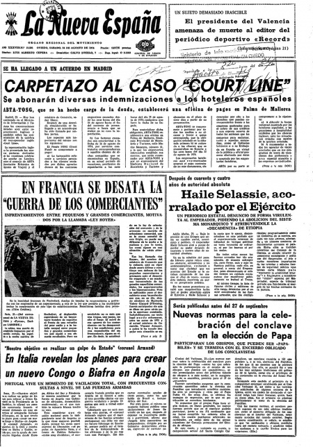 Portada Sábado 24 de  de 1974