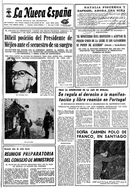 Portada Viernes 30 de  de 1974
