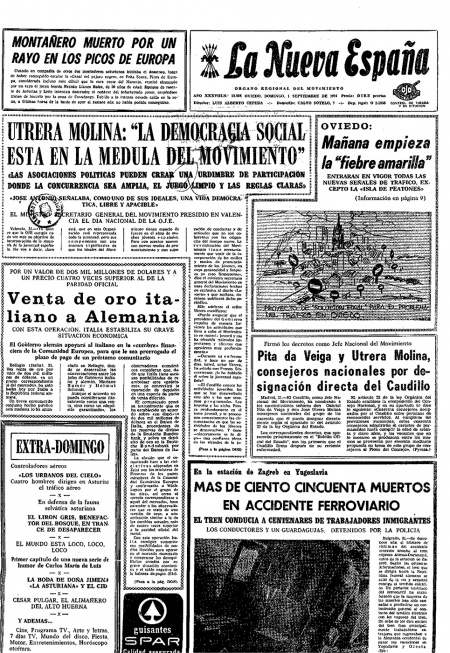 Portada Domingo 1 de  de 1974