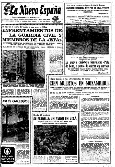 Portada Jueves 12 de  de 1974