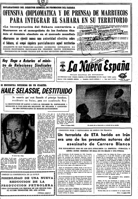 Portada Viernes 13 de  de 1974