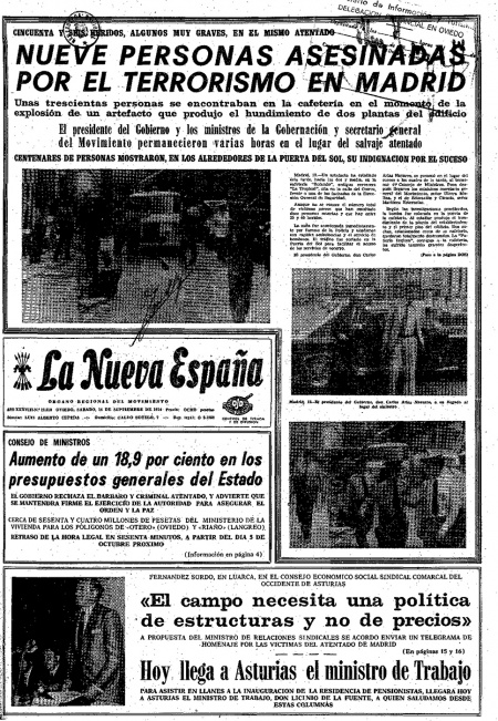 Portada Sábado 14 de  de 1974