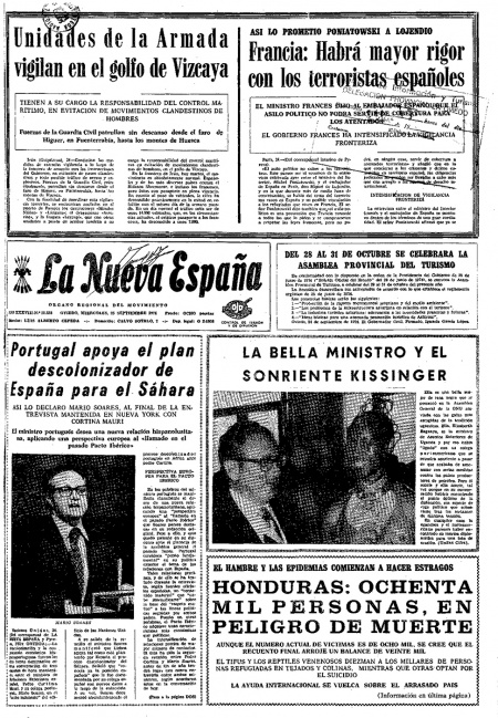Portada Miércoles 25 de  de 1974
