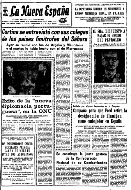 Portada Viernes 27 de  de 1974