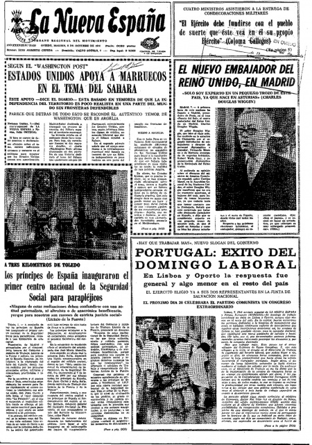 Portada Martes 8 de Octubre de 1974