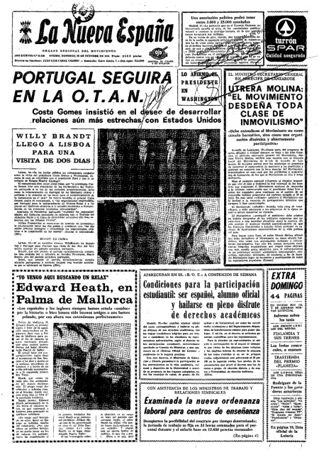 Portada Domingo 20 de Octubre de 1974
