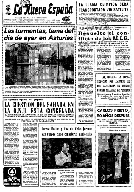 Portada Jueves 24 de Octubre de 1974