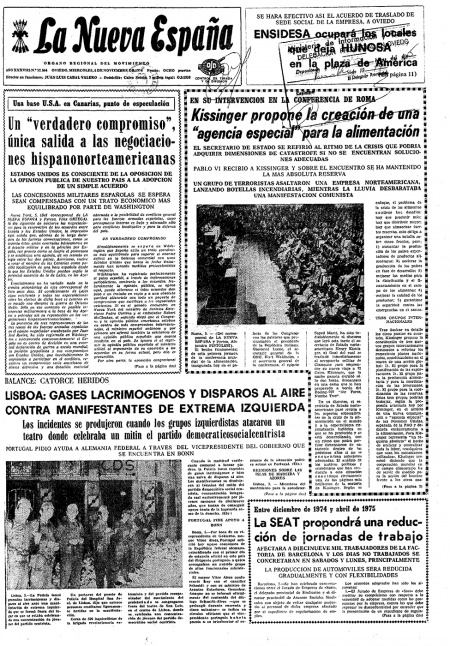 Portada Miércoles 6 de Noviembre de 1974