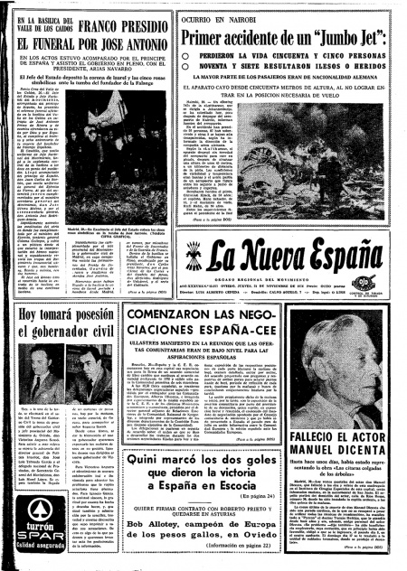 Portada Jueves 21 de Noviembre de 1974