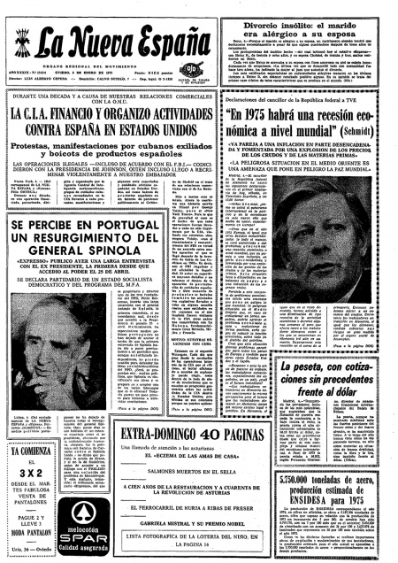Portada Domingo 5 de  de 1975