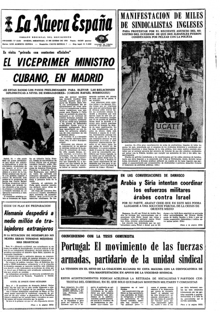 Portada Miércoles 15 de  de 1975