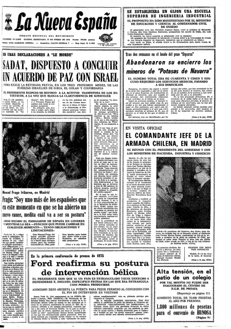 Portada Miércoles 22 de  de 1975