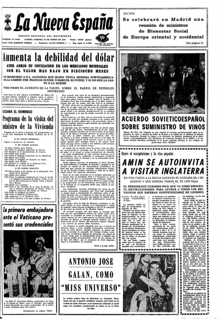 Portada Viernes 24 de  de 1975
