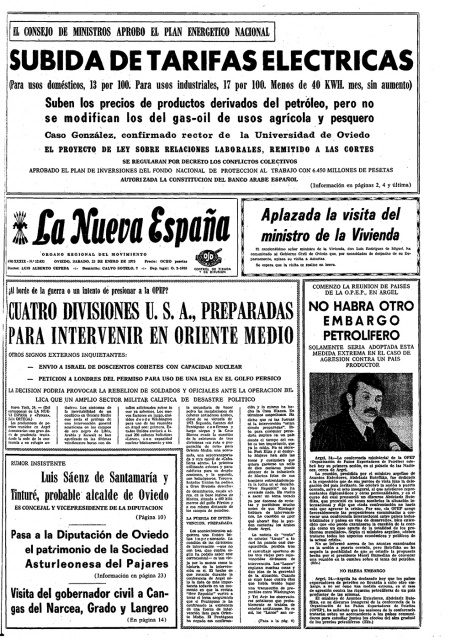 Portada Sábado 25 de  de 1975
