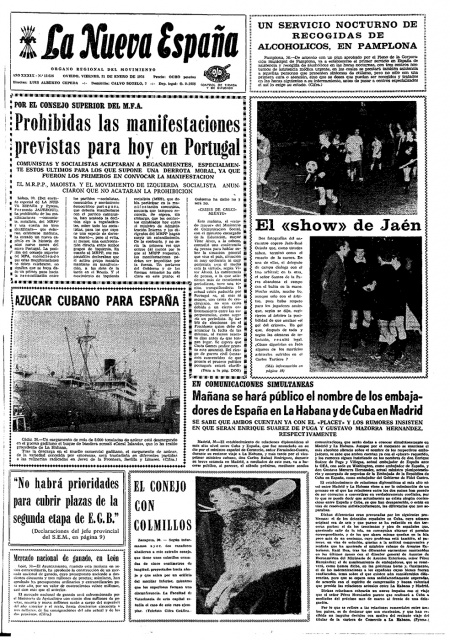 Portada Viernes 31 de  de 1975