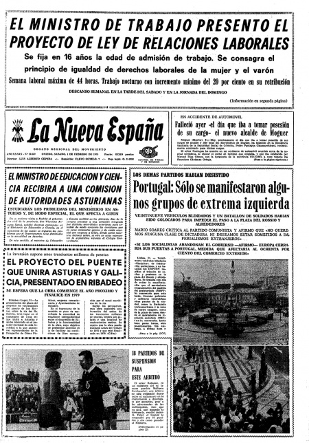 Portada Sábado 1 de  de 1975