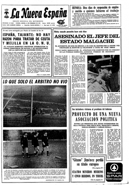 Portada Jueves 13 de  de 1975