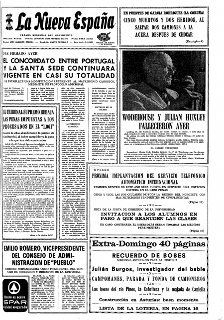 Portada Domingo 16 de  de 1975