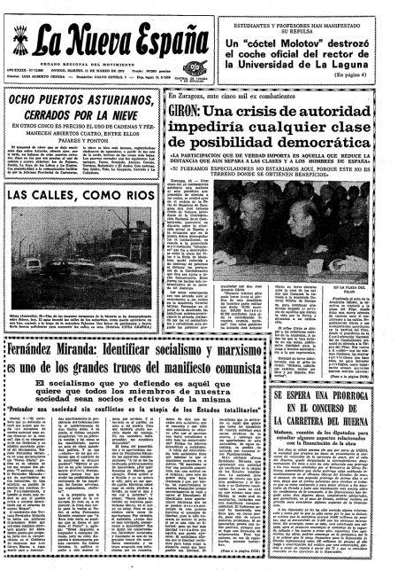 Portada Martes 11 de  de 1975