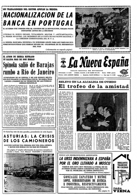 Portada Sábado 15 de  de 1975