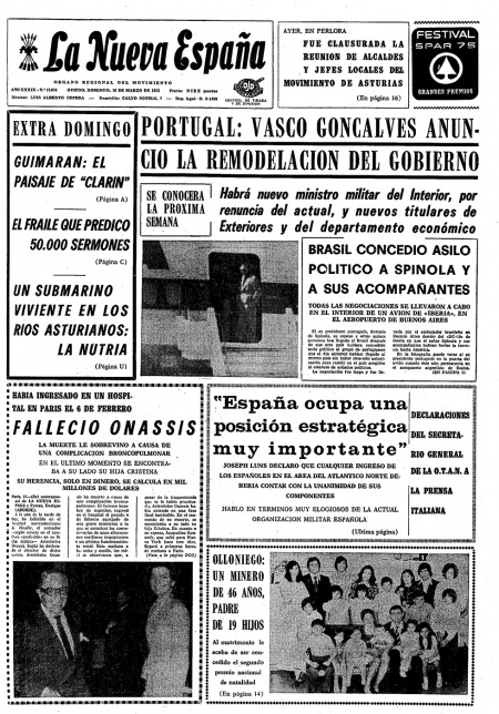 Portada Domingo 16 de  de 1975