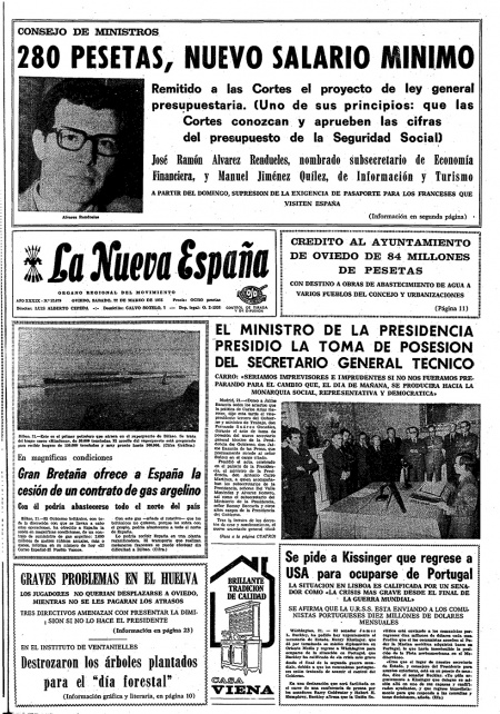 Portada Sábado 22 de  de 1975