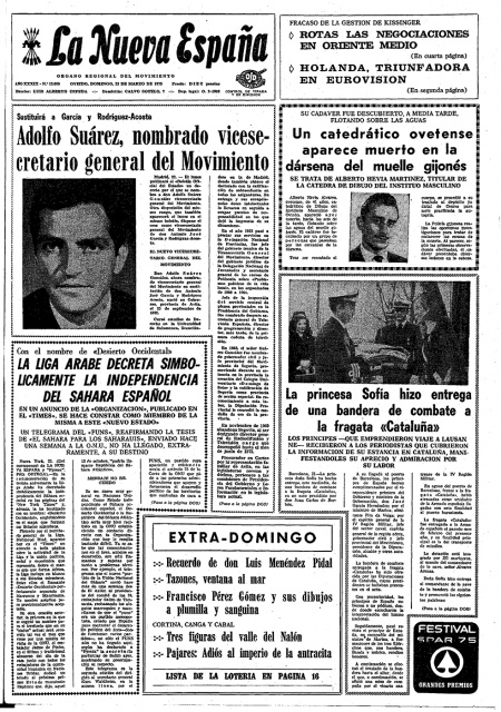 Portada Domingo 23 de  de 1975