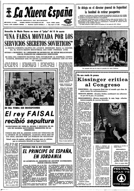 Portada Jueves 27 de  de 1975