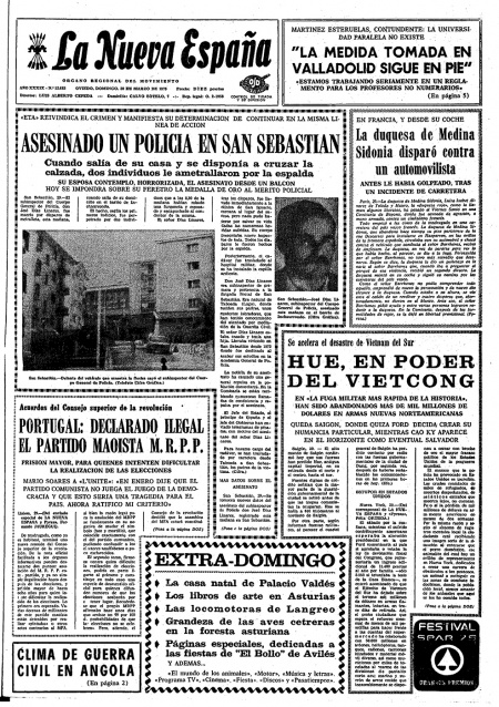 Portada Domingo 30 de  de 1975