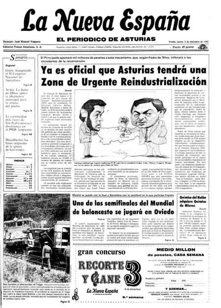 Portada Jueves 6 de Diciembre de 1984