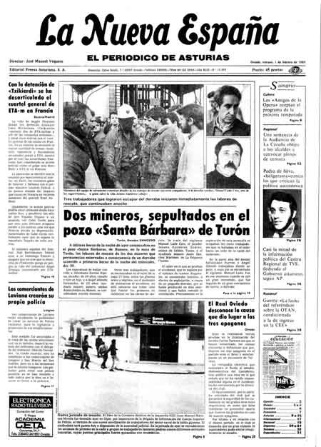 Portada Viernes 1 de  de 1985