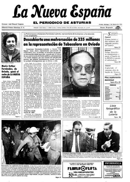 Portada Domingo 3 de  de 1985