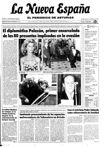 Portada Jueves 7 de  de 1985