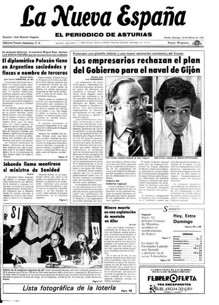 Portada Domingo 10 de  de 1985