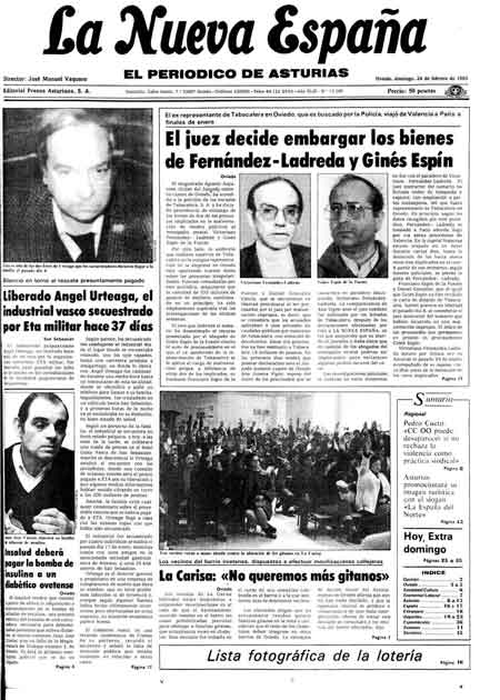 Portada Domingo 24 de  de 1985