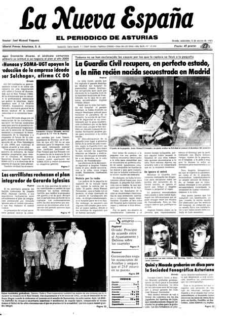 Portada Miércoles 6 de  de 1985