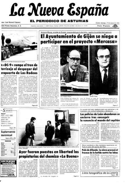 Portada Domingo 17 de  de 1985