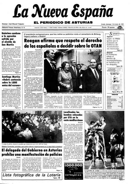 Portada Domingo 5 de  de 1985
