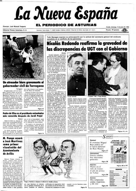Portada Domingo 2 de  de 1985