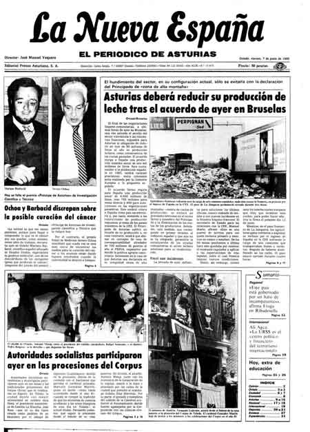 Portada Viernes 7 de  de 1985