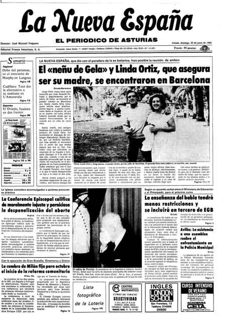 Portada Domingo 30 de  de 1985